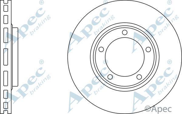 APEC BRAKING stabdžių diskas DSK2406